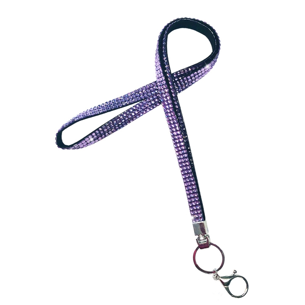 3-Row Deluxe Rhinestone Lanyard