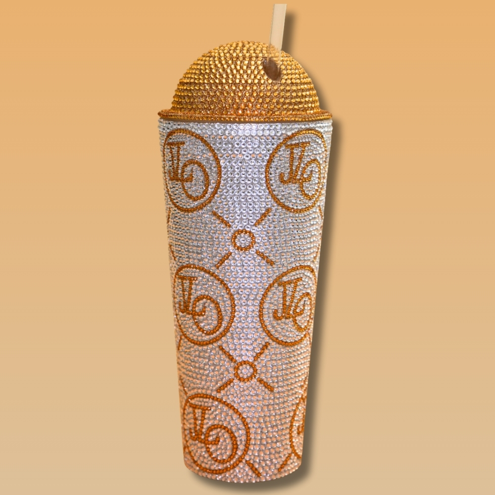 22 oz. Domed Rhinestone Emblazoned Tumbler