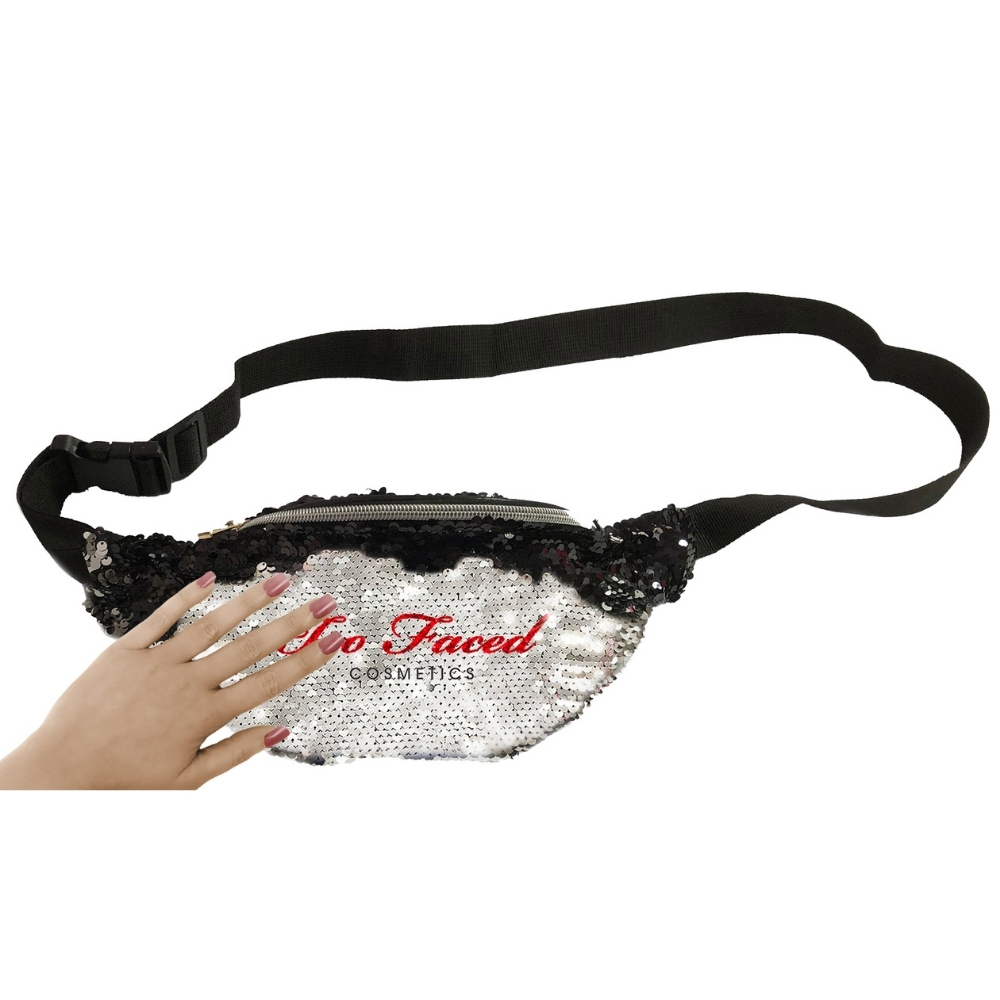 Reverse Sequin Fanny Bag