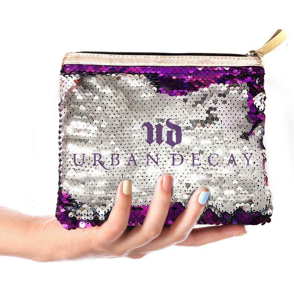 Reverse Sequin Cosmetic Bag
