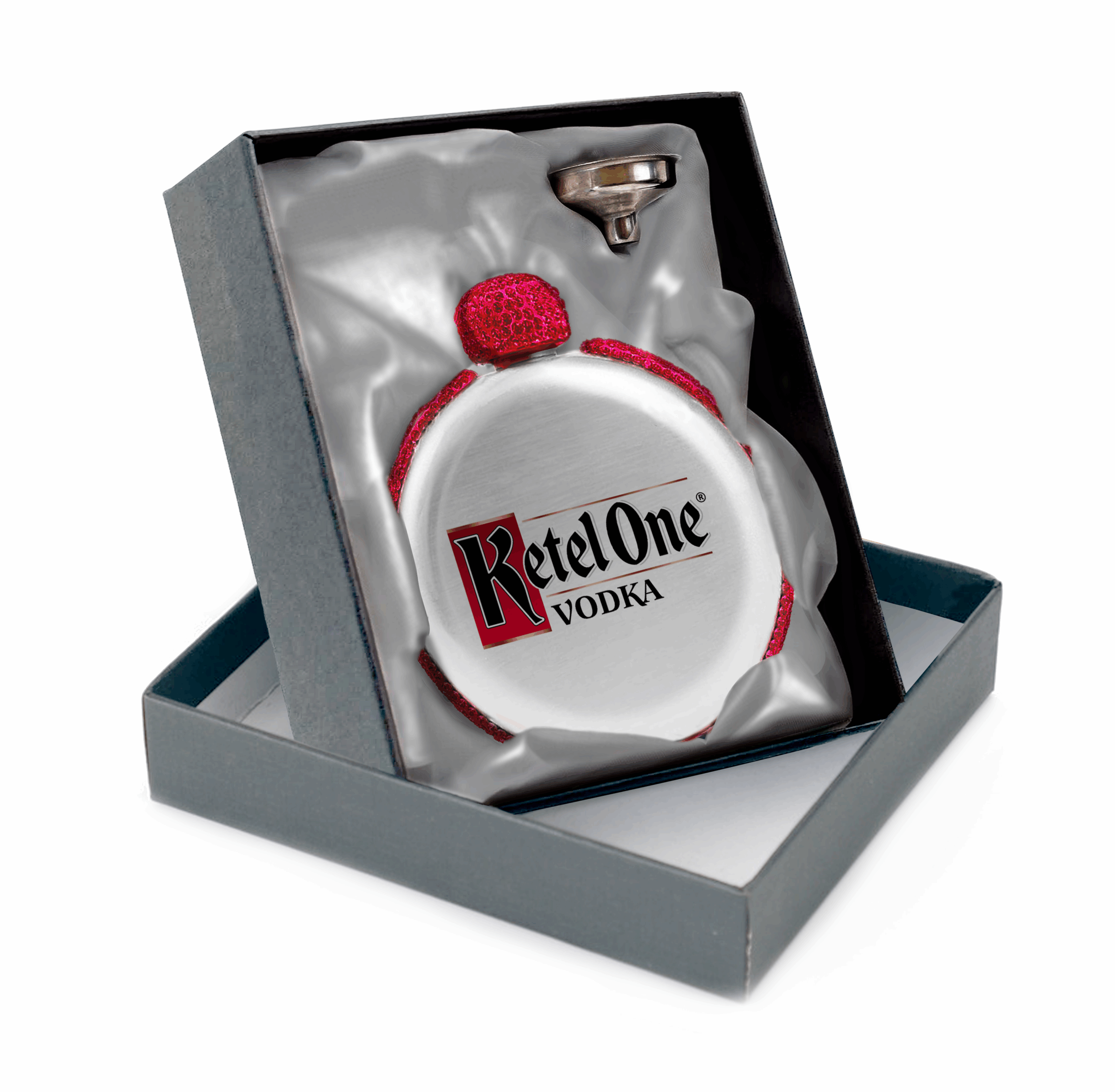 NEW 5 ounce Rhinestone Emblazoned Flasks - Image 3